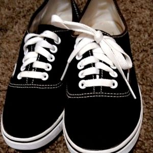 Black vans shoes authentic